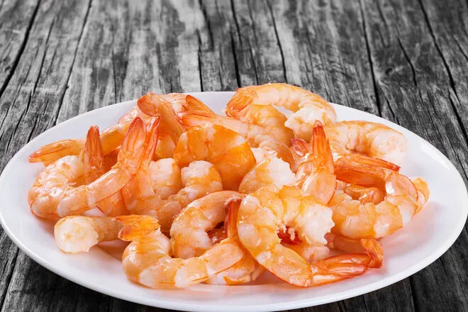 cooked shrimp on a plate