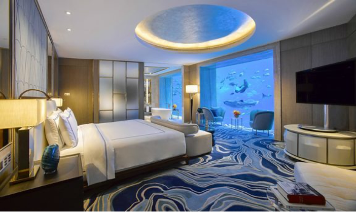 The Poseidon Underwater Suite at the Atlantis Sanya, Sanya, China, South China Sea